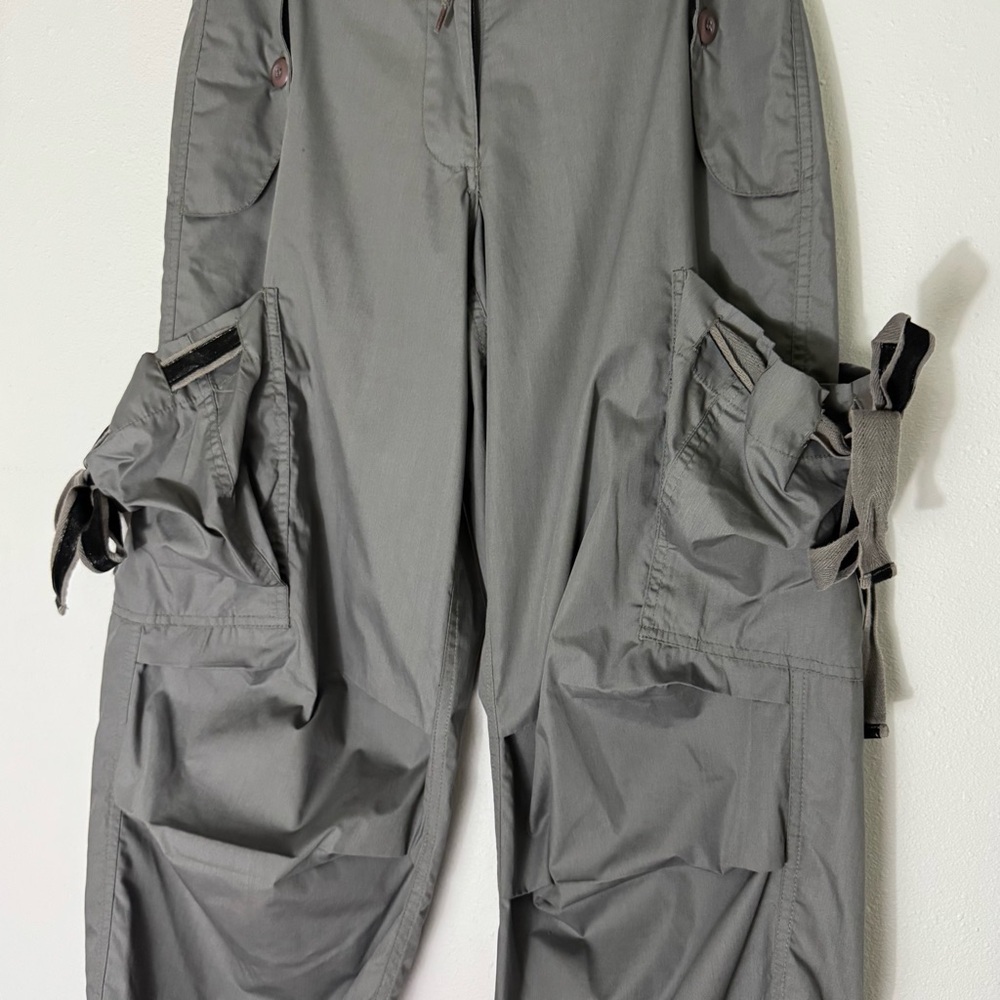 Vintage U.F.O gray parachute pants with bungies size XS - Picture 3 of 16